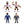 Load image into Gallery viewer, Set of 4 Heels and Faces® Series 3 (NO OMG)