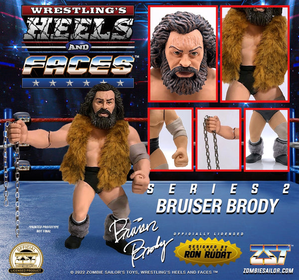 Bruiser Brody (with Bonus 'Fur' Vest)