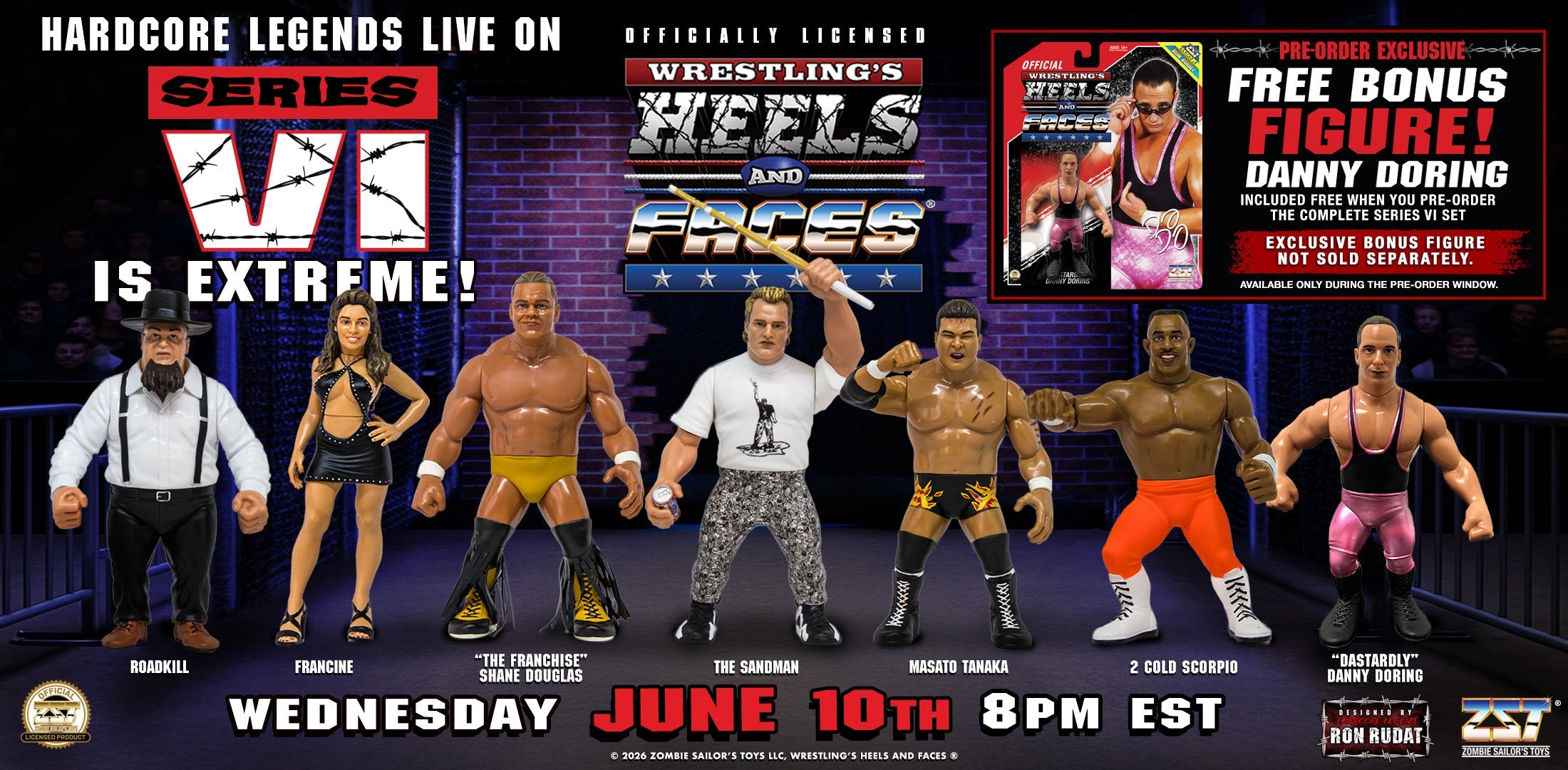 Wrestling's Heels and Faces Goes Extreme With Series 6 – Zombie