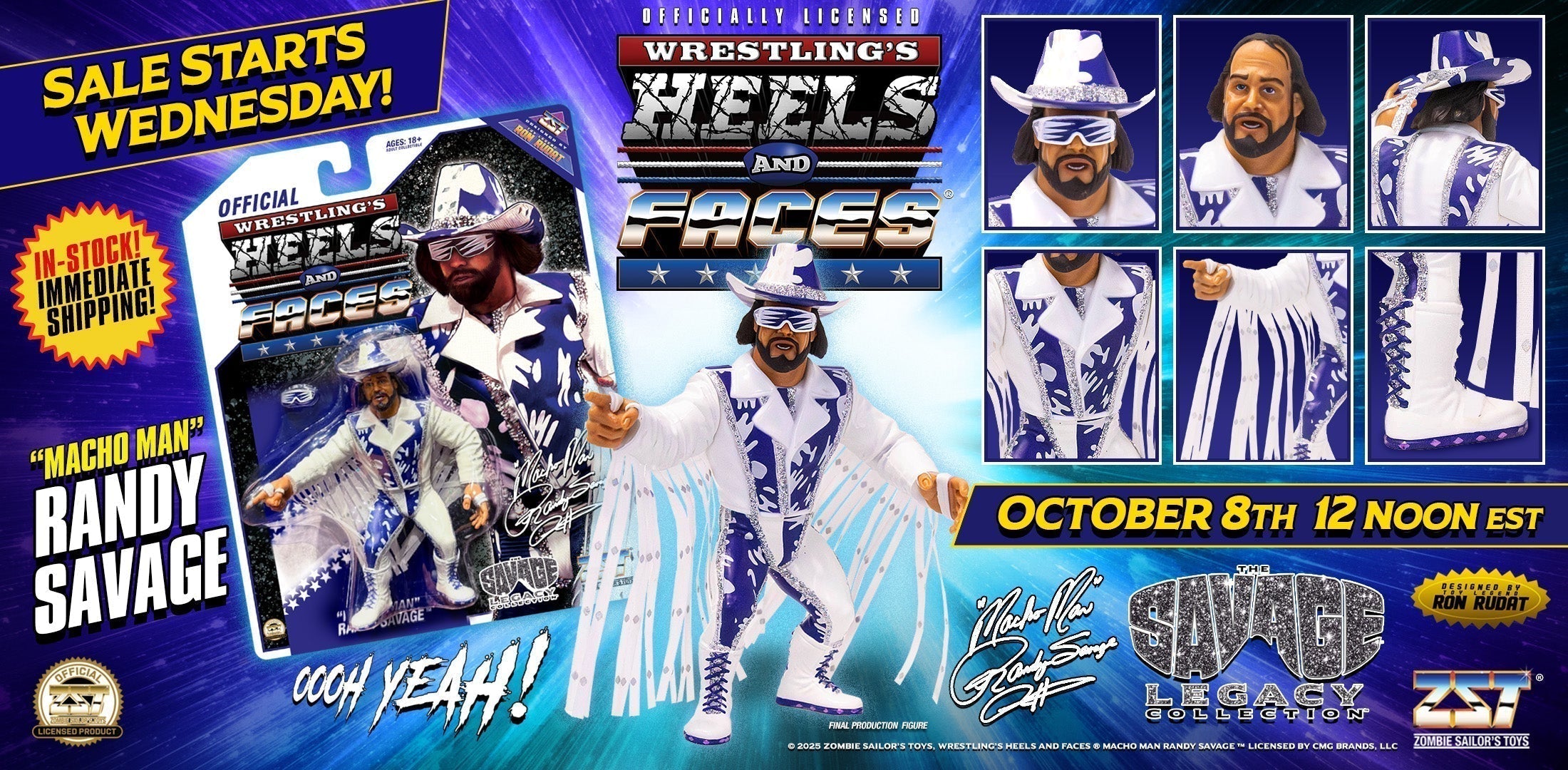 Macho Man” Randy Savage In Stock Oct. 8 at 12 PM EDT – Zombie