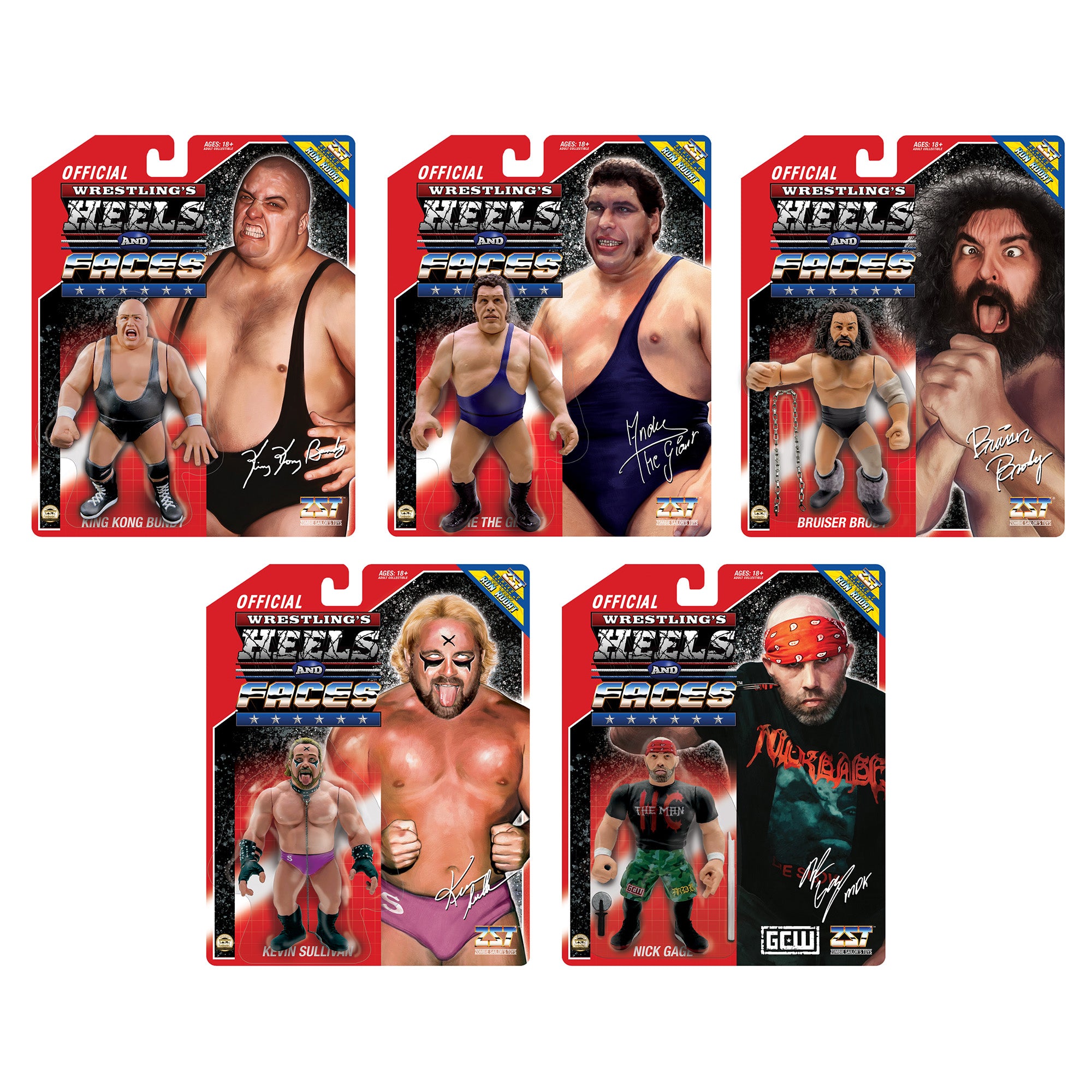 Heels and Faces® Series 2 (Set of 5 NO Raven™) IN STOCK