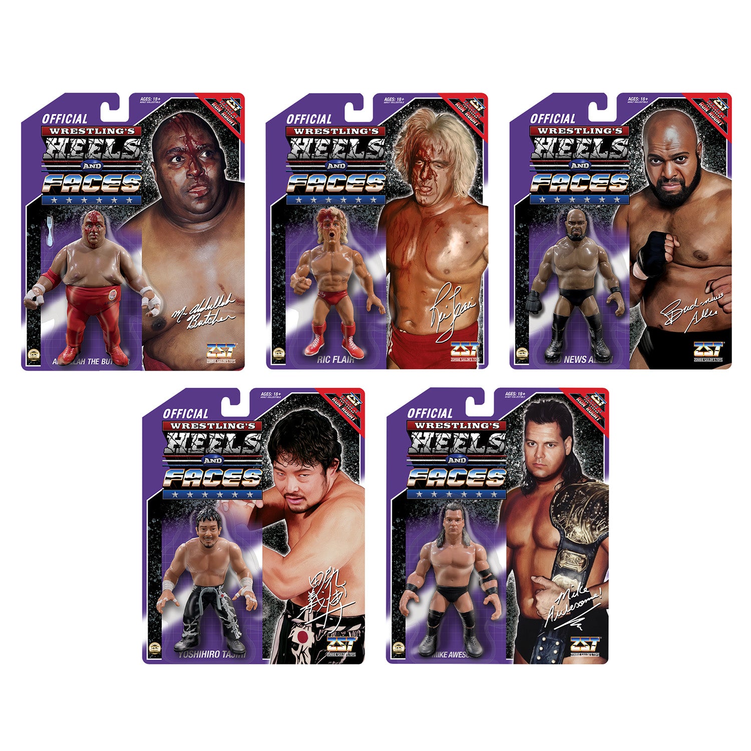 Set of 5 Heels and Faces® Series 4 *BUNDLE* – Zombie Sailor's Toys