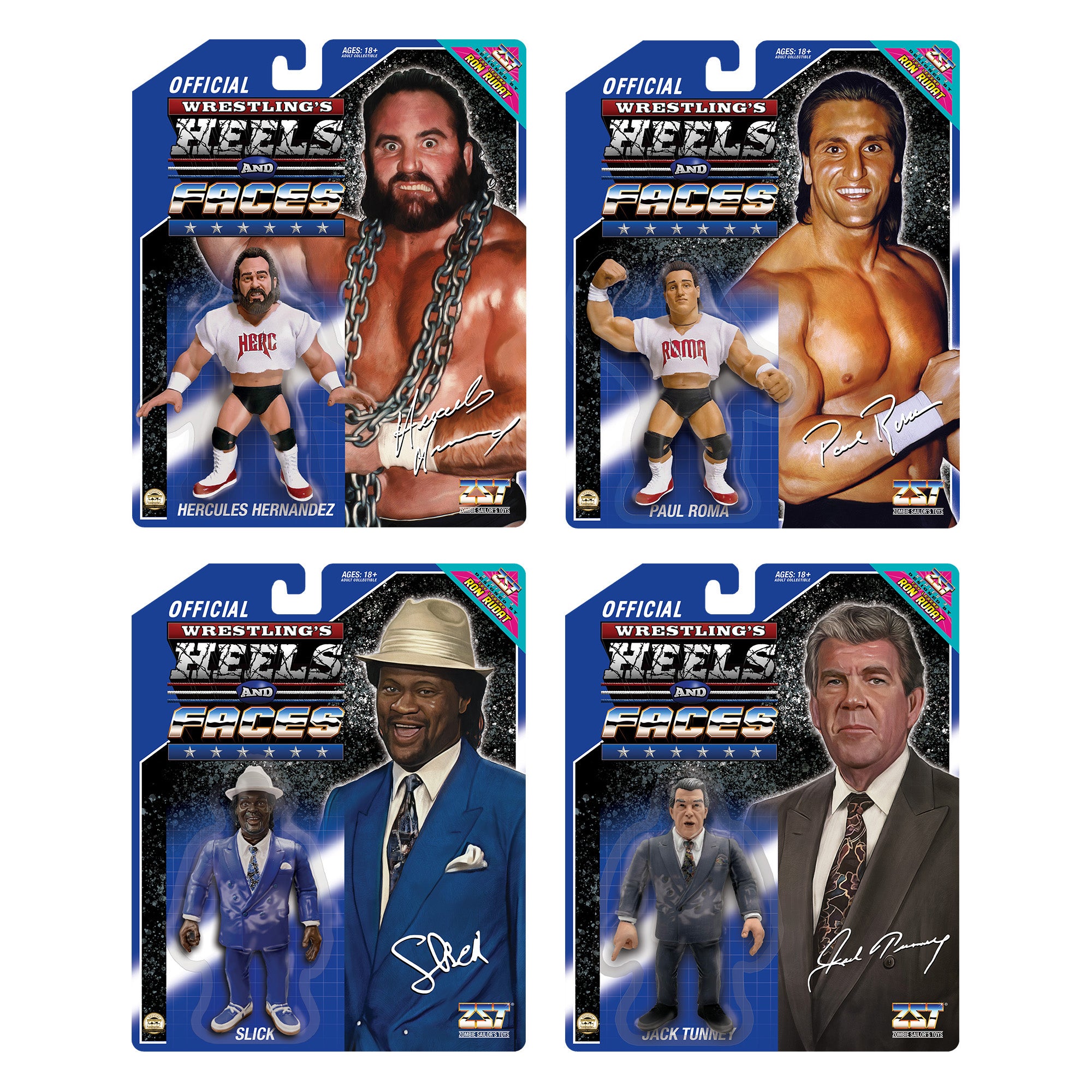 Set of 4 Heels and Faces® Series 3 (NO OMG) – Zombie Sailor's Toys